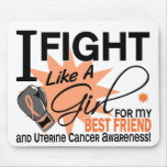 Uterine Cancer Fight Like A Girl Best Friend 11 mousepads