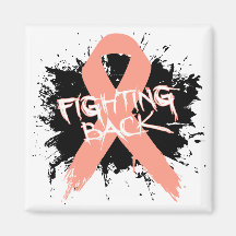 Uterine Cancer - Fighting Back Fridge Magnet