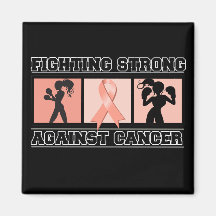 Uterine Cancer Fighting Strong Refrigerator Magnets