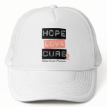 Uterine Cancer Hope Love Cure hats