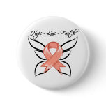 Uterine Cancer Hope Love Faith buttons