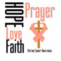 Uterine Cancer Hope Love Faith Prayer Cross t-shirts