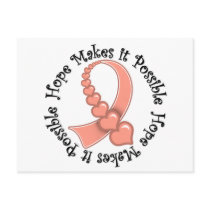 Uterine Cancer -  Hope Makes It Possible Post Card