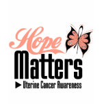 Uterine Cancer HOPE MATTERS t-shirts