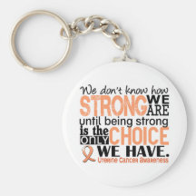 Uterine Cancer How Strong We Are Key Chains