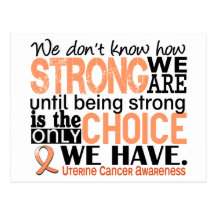 Uterine Cancer How Strong We Are Post Card