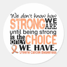 Uterine Cancer How Strong We Are Stickers