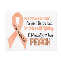 Uterine Cancer I Proudly Wear Peach 1