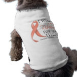 Uterine Cancer I Wear a Ribbon For My Hero pet clothing