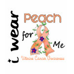 Uterine Cancer I Wear Peach For ME 43 t-shirts