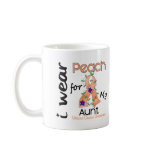 Uterine Cancer I Wear Peach For My Aunt 43 mugs