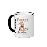 Uterine Cancer I Wear Peach For My Best Friend 43 mugs