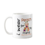 Uterine Cancer I Wear Peach For My Friend 43 mugs