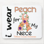 Uterine Cancer I Wear Peach For My Niece 43 mousepads
