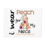 Uterine Cancer I Wear Peach For My Niece 43 postcards