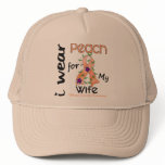 Uterine Cancer I Wear Peach For My Wife 43 hats