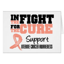 Uterine Cancer In The Fight For The Cure Greeting Cards