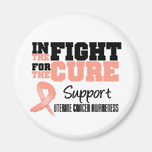 Uterine Cancer In The Fight For The Cure Refrigerator Magnets