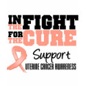 Uterine Cancer In The Fight For The Cure t-shirts