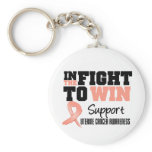 Uterine Cancer In The Fight To Win keychains