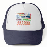 Uterine Cancer Inspirational Words hats