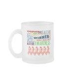Uterine Cancer Inspirational Words mugs