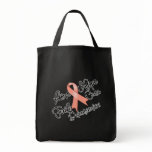 Uterine Cancer Love Hope Determination bags