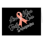 Uterine Cancer Love Hope Determination cards