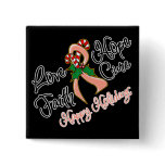 Uterine Cancer Love Hope Holidays buttons
