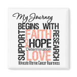 Uterine Cancer My Journey Begins with FAITH magnets