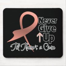 Uterine Cancer Never Give Up Mousepads