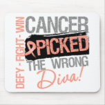 Uterine Cancer Picked The Wrong Diva mousepads