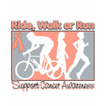 Uterine Cancer Ride Walk Run t-shirts