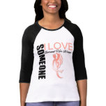 Uterine Cancer Someone I Love Earned Their Wings t-shirts