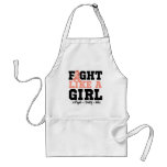 Uterine Cancer Sporty Fight Like a Girl aprons