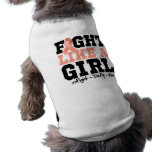 Uterine Cancer Sporty Fight Like a Girl pet clothing