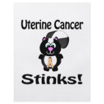 Uterine Cancer Stinks Skunk Awareness Design flyers