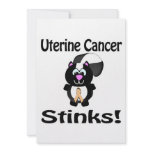 Uterine Cancer Stinks Skunk Awareness Design invitations