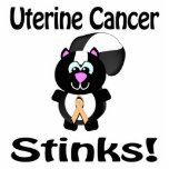 Uterine Cancer Stinks Skunk Awareness Design photo sculptures