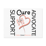 Uterine Cancer Support Advocate Cure postcards