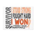 Uterine Cancer Survivor 4 postcards