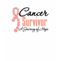 Uterine Cancer Survivor Awareness Journey Ribbon t-shirts
