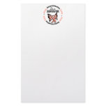Uterine Cancer Survivor Hope Determination Faith stationery