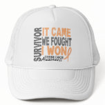 Uterine Cancer Survivor It Came We Fought I Won hats