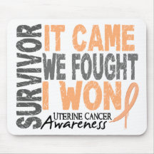 Uterine Cancer Survivor It Came We Fought I Won Mousepad