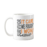 Uterine Cancer Survivor It Came We Fought I Won mugs
