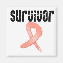 Uterine Cancer SURVIVOR Refrigerator Magnet