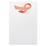 Uterine Cancer Survivor Ribbon stationery