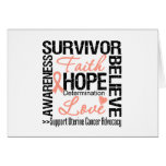 Uterine Cancer Survivors Motto cards