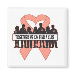 Uterine  Cancer Together We Can Find A Cure magnets
